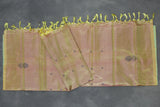 Banana Pith (Vaazhai Naar) Borderless Saree - Light Mehendi Green with Small Butta & Tassels