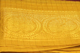 Pure Sungudi Cotton Checked Saree with Peacock Gold Zari Double Border - Brown Saree JCS Fashions