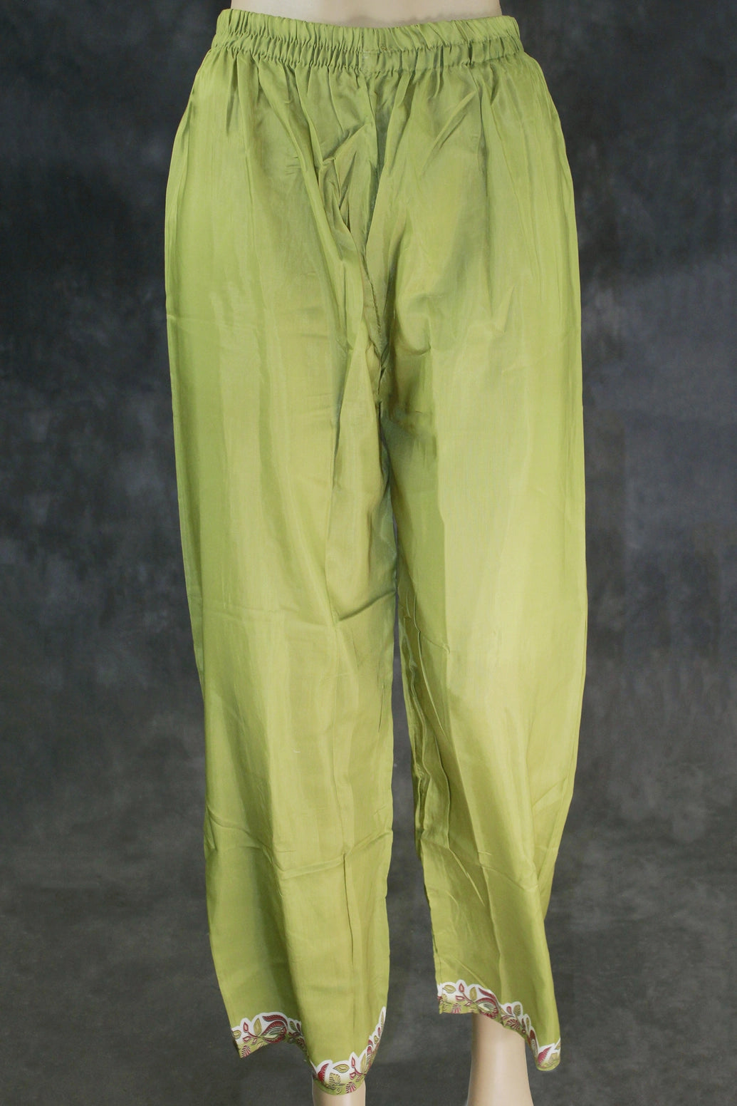 Cream Designer Crepe Salwar Set - 3-Piece Kurti with Stone & Mirror Work and Coin Hangings