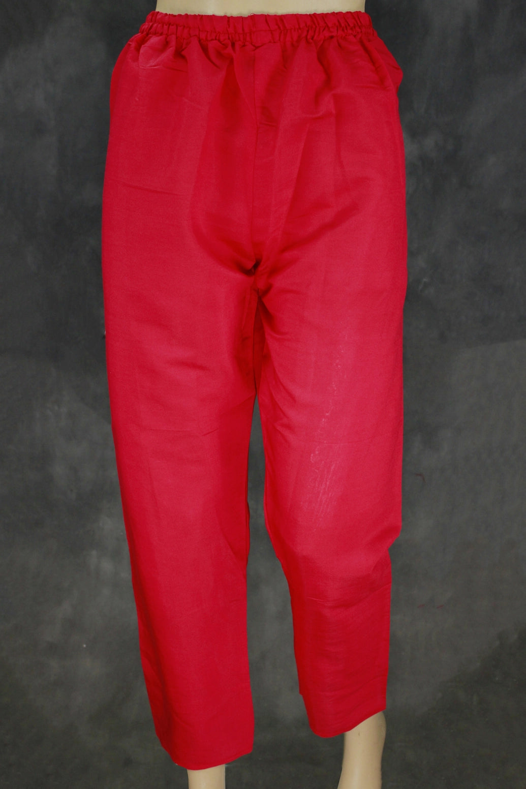Beautiful Dark Pink Roman Silk 3 Piece Set with Embroidery