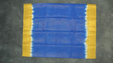 Blue Sungudi Cotton Saree with Diamond-Line Zari Pattern and Gold-Tone Border Saree JCS Fashions