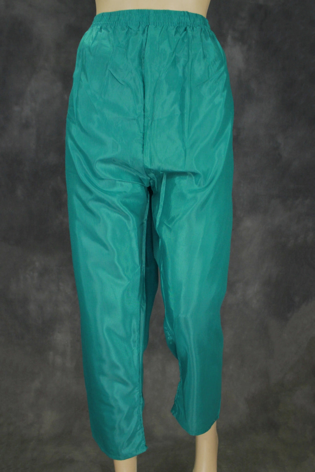 Teal Blue Jacquard Kurti Set with Bead Handwork — 3-Piece Pakistani Style Top, Elastic Pants and Jacquard Dupatta