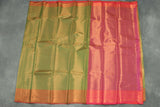 Mehendi Green Bridal Pattu Saree with Full Body Zari Work and Traditional Border