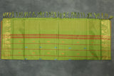 Vaazhai Naar (Banana Pith) Saree with Zari Border and Full-Body Buttas - Pink