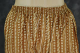 Golden Brown Cotton Kurta Set with Printed Design
