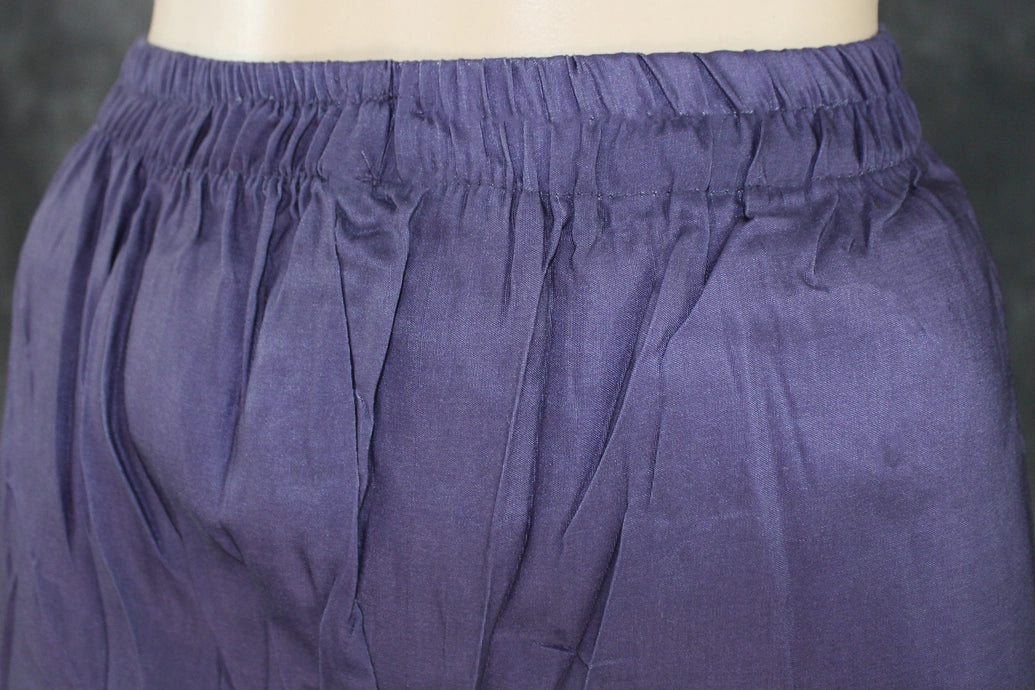 Violet Designer Crepe 3-Piece Salwar Suit with Stone & Mirror Work