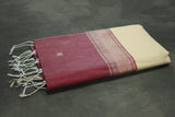 Eswari Textiles Maheswari Silk Cotton Saree with Butta & Zari Border, Cream Body, Blouse Piece Included