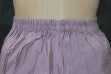 Lavender Shimmer 3-Piece Kurti Set with Aari & Pearl Embroidery, Elastic Pants and Printed Organza Dupatta
