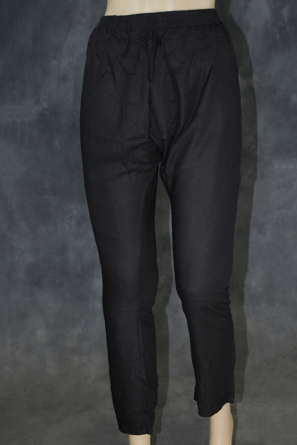 Purple Cotton Floral Kurti Set - 2 Piece Kurta with Elastic Pants