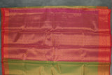 Mehendi Green Bridal Pattu Saree with Full Body Zari Work and Traditional Border
