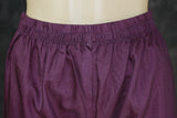 Purple Designer Crepe 3-Piece Salwar Set with Stone & Mirror Embroidery and Gold Coin Hangings