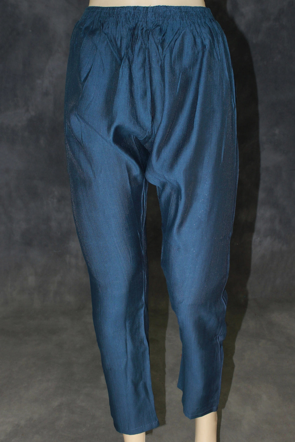 Cotton Peacock Blue Kurta Set with Floral Design