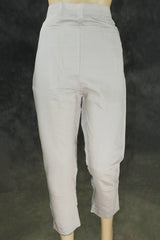 Light Grey Organza Kurti with Pink Khatli Work & Border Dupatta, Roman Silk Bottom 3-Piece Salwar Set