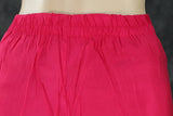 Deep Pink Aari Pearl Embroidered Kurti Pant & Dupatta 3-Piece Set for Women