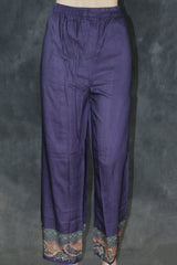 Violet Designer Crepe 3-Piece Salwar Suit with Stone & Mirror Work