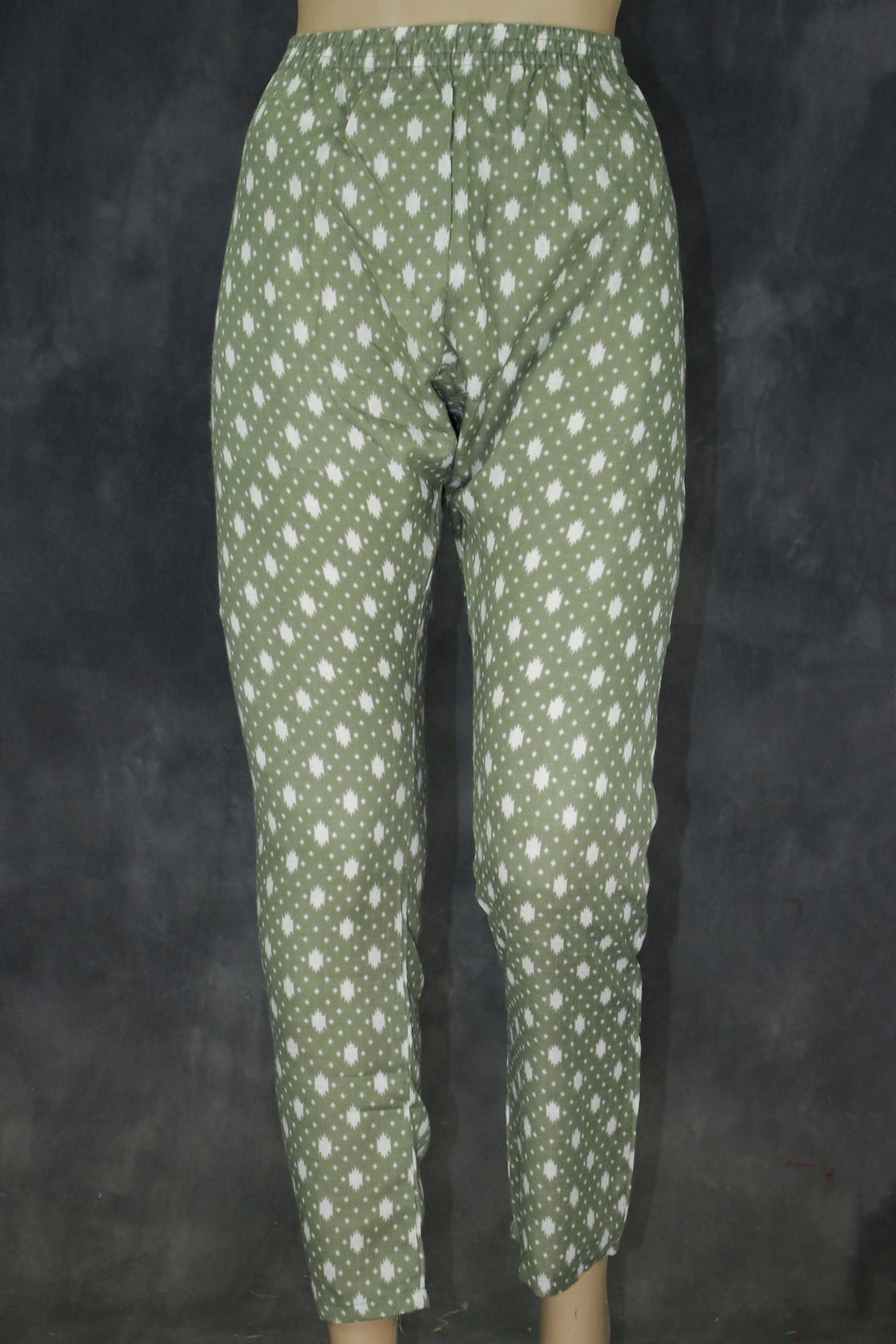 Green Floral Cotton 2-Piece Kurta Set with Elastic Waist Pant - Traditional Indian Kurti - Comfortable Everyday Wear
