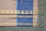 Banana pith/ Vaazhai naar saree with beautiful Zari border, Comes with full body small butta,  
No blouse piece