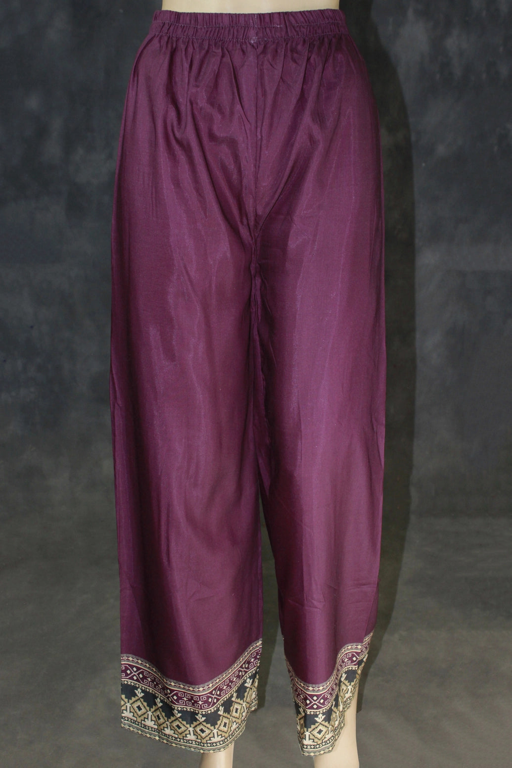 Purple Designer Crepe 3-Piece Salwar Set with Stone & Mirror Embroidery and Gold Coin Hangings