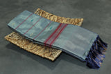 Steel Grey Vaazhai Naar (Banana Pith) Saree with Zari Border and Pink Pallu