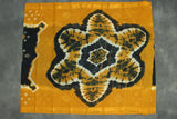 Black & Mustard Sungudi Cotton Bandhani Saree with Golden Zari Border Saree JCS Fashions