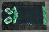 Green Sungudi Cotton Bandhani Saree with Golden Zari Border- 5.5m Saree JCS Fashions