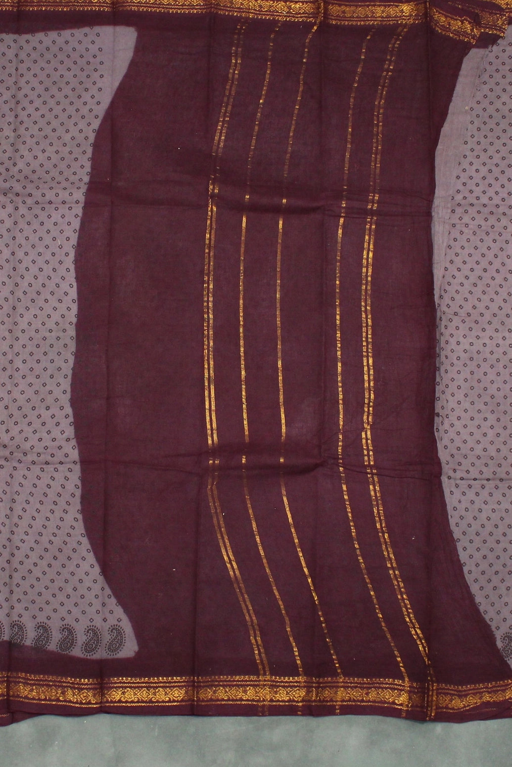 Elegant Poly Cotton Floral Brown Saree for Daily and Festive Wear Saree JCS Fashions