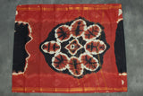 Sungudi Cotton Bandhani Saree with Golden Zari Border - Black & Brown Saree JCS Fashions