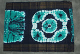 Teal Green Bandhani Sungudi Cotton Saree with Navy Zari-Striped Border Saree JCS Fashions