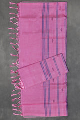 Magenta Vaazhai Naar (Banana Pith) Saree with Small Butta and Green Pallu