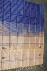 Peach Vaazhai Naar (Banana Pith) Borderless Saree with Small Butta and Full Body Design