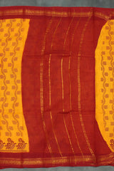 Floral Poly Cotton Saree for Daily & Festive Wear - Soft & Lightweight Saree JCS Fashions