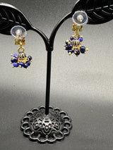 Gold Look Crystal Stud Jhumka Earrings - Traditional Fashion Jewelry Jewelry JCS Fashions