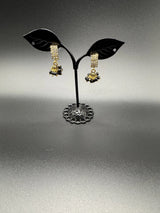 Gold Look Crystal Stud Jhumka Earrings - Traditional Fashion Jewelry Jewelry JCS Fashions