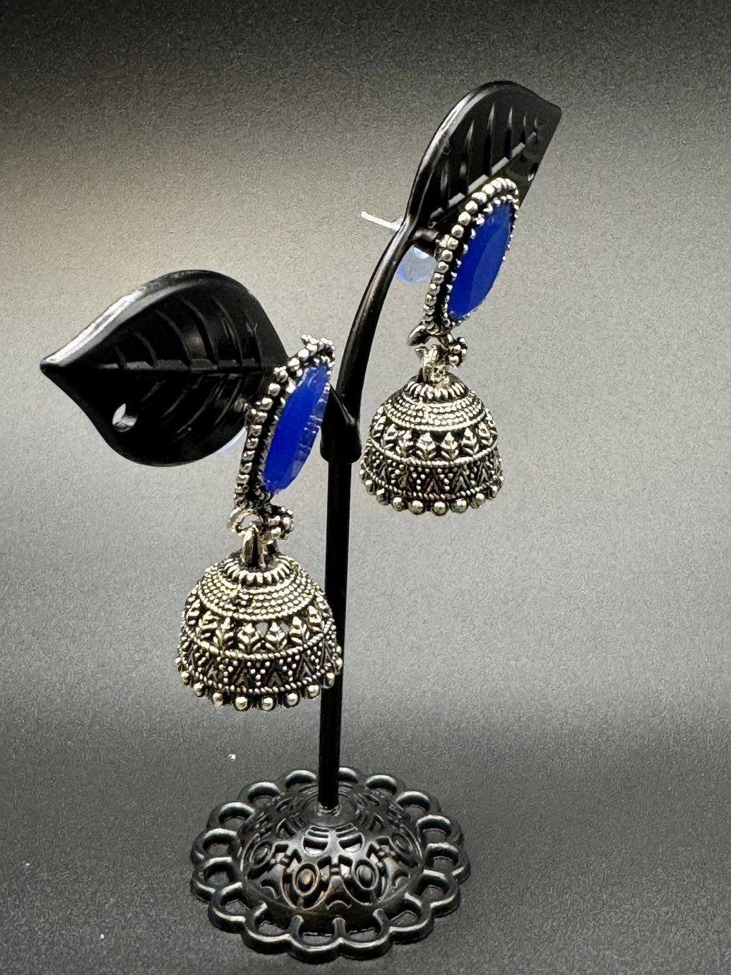 Oxidized Silver Jhumka Earrings for Women - Stylish Traditional Jewelry Jewelry JCS Fashions