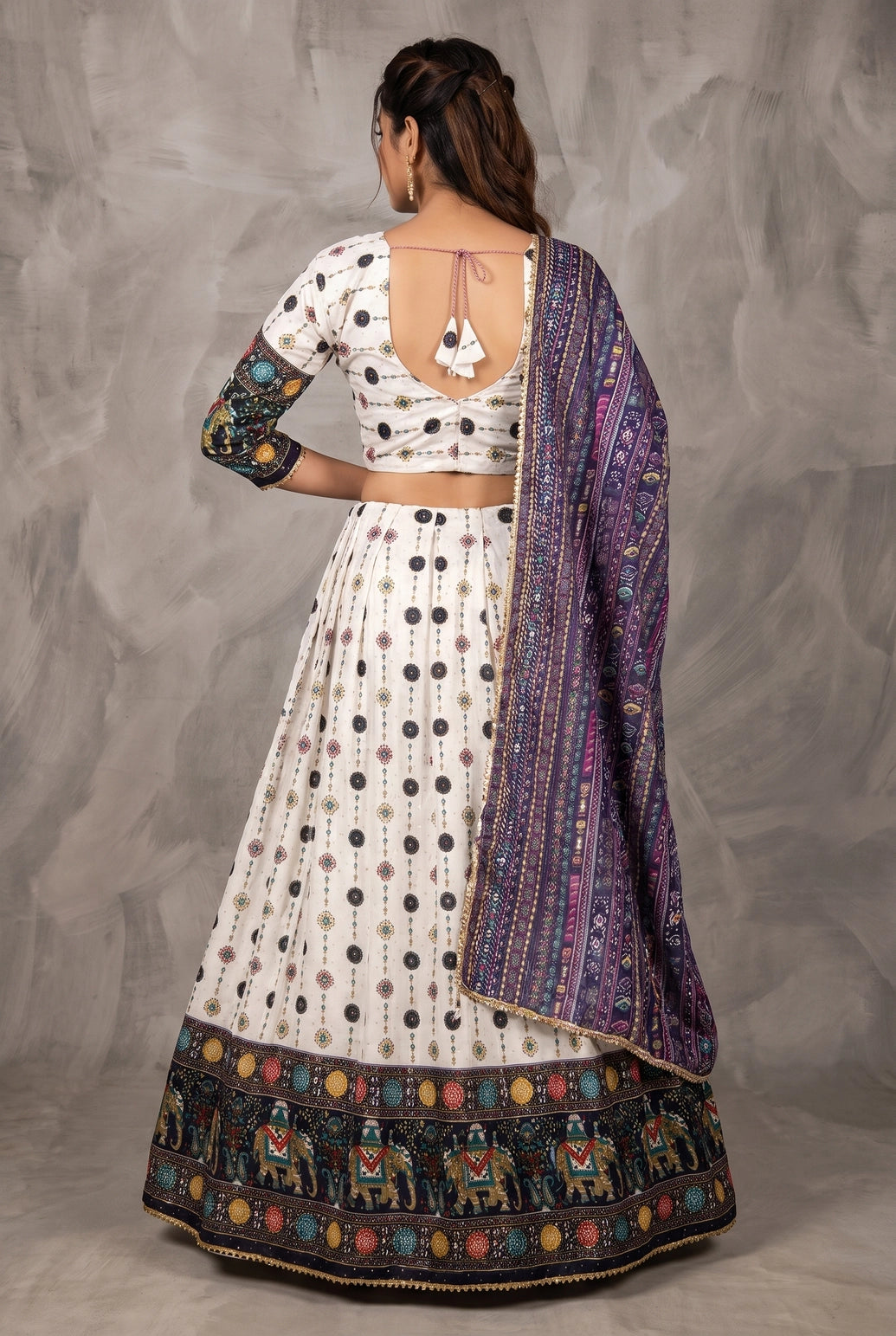 Paridhi Lehenga Black Navratri Chaniya Choli with Folk Border & Flared Skirt, Designer Party Wear Set