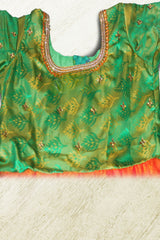 Silken Elegance: Kids Frock by JCS Fashions - Pure Comfort and Style