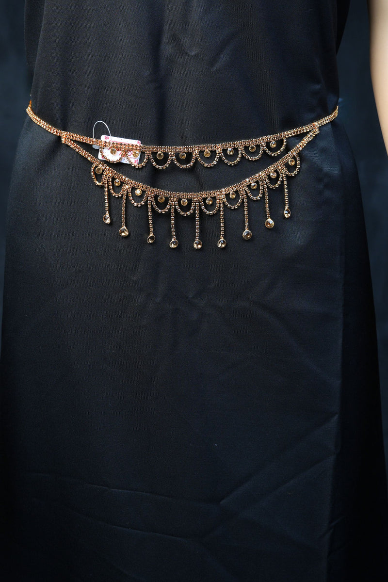 Multilayer Gold & Stone Hip Chain - Glam to Every Outfit  by JCS Fashion