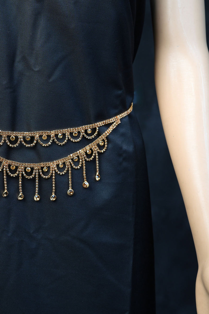 Multilayer Gold & Stone Hip Chain - Glam to Every Outfit  by JCS Fashion
