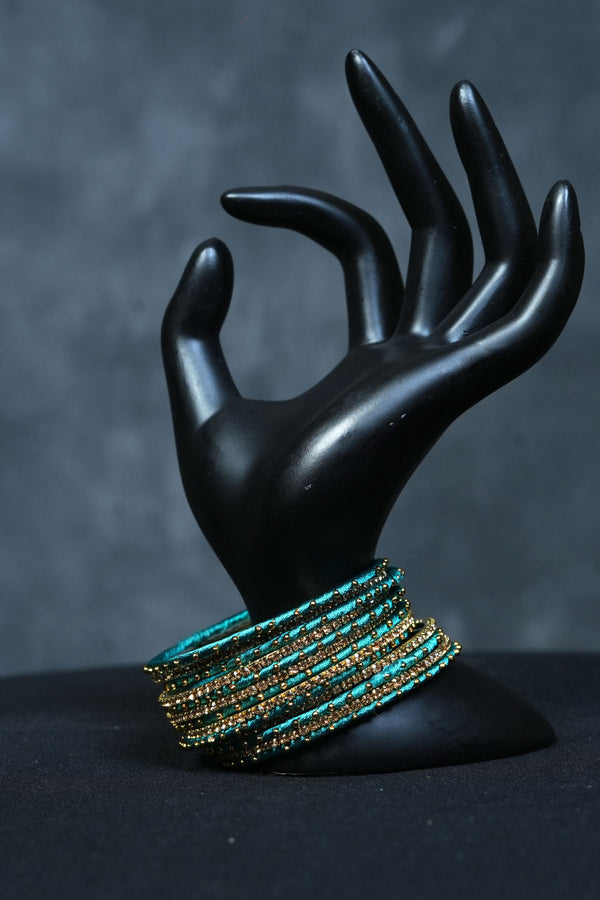 Golden Opulence: 23 Silk Thread Bangles for Luxe Elegance at JCSFashions
