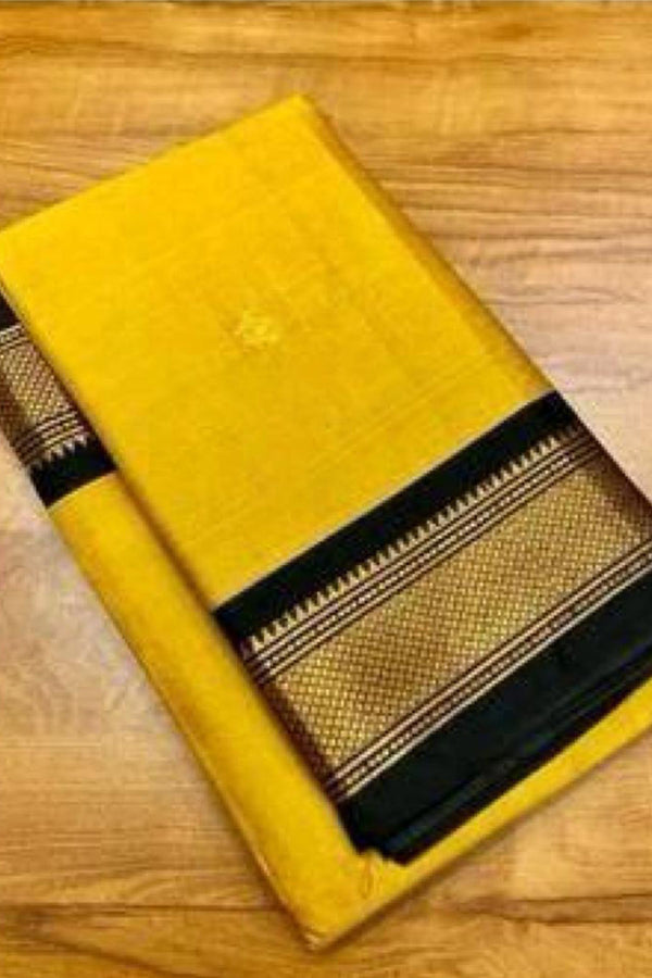 Traditional Elegance: Saree Paithani Cotton Silk Saree With Tassels