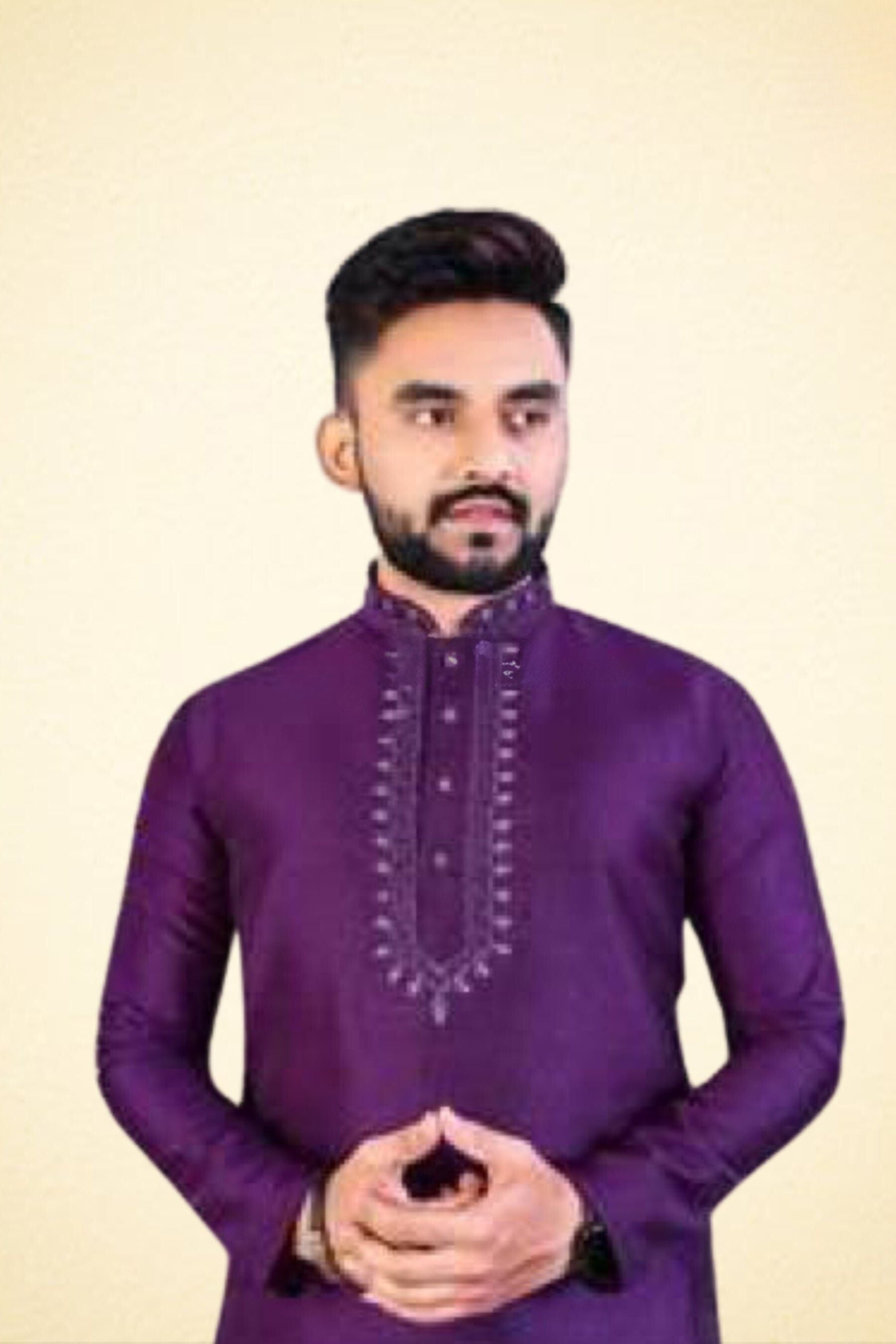 Ethnic And Traditional Cotton And Chanderi Silk Kurta Set For Men Men JCS Fashions