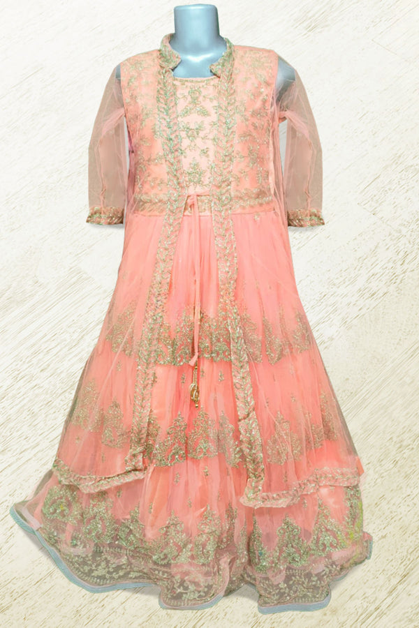 Stunning Embroidered Net Frock - Latest Design | JCSFashions