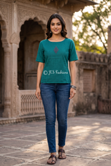 Cotton Kurti for Women – Short for Jeans & Skirts
