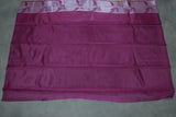 Beige & Purple Kubera Pattu Silk Saree with Zari Border and Matching Blouse