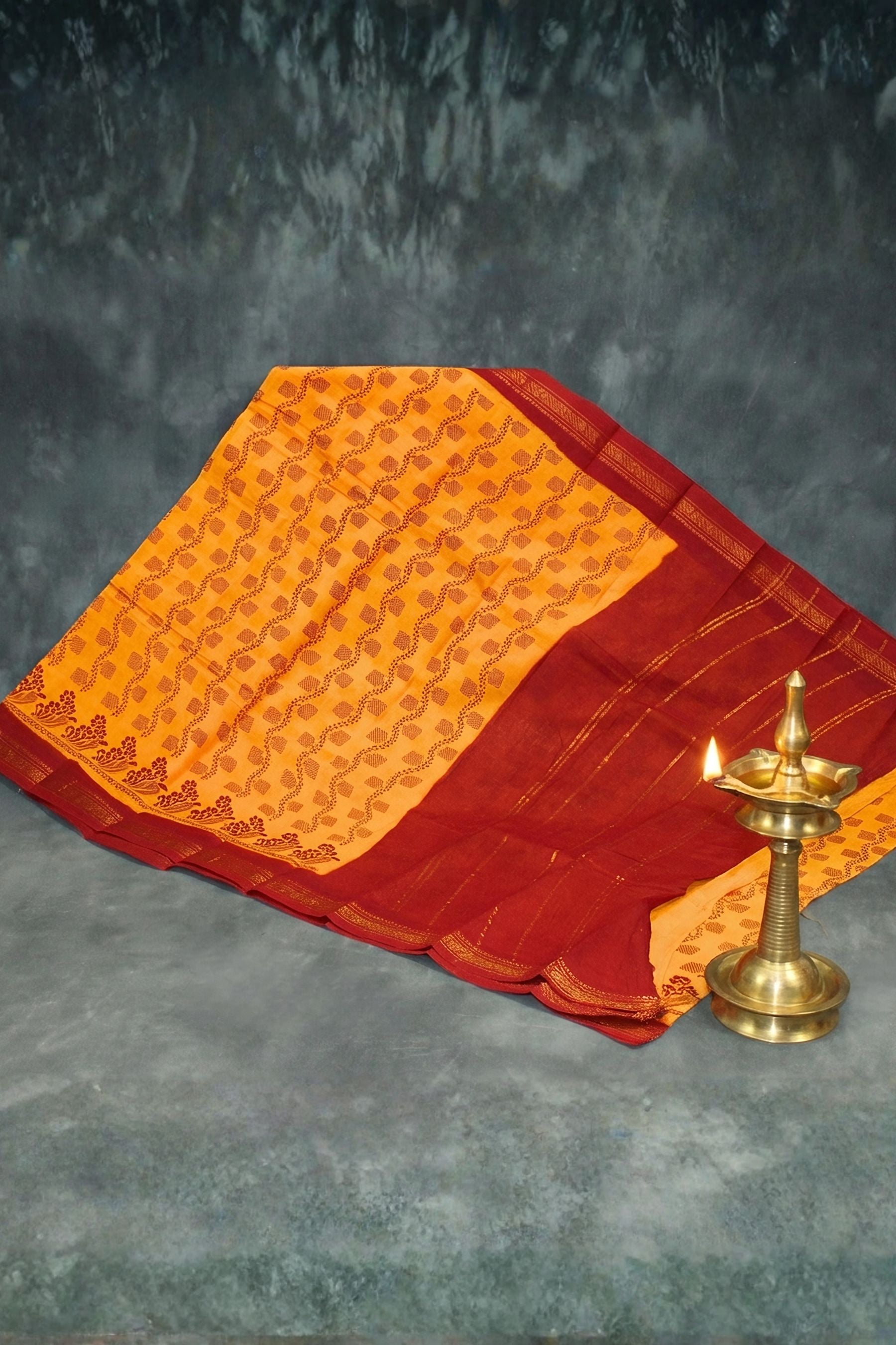 Floral Poly Cotton Saree for Daily & Festive Wear - Soft & Lightweight Saree JCS Fashions