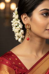Antique Look Peacock Jhumka Earrings in Multiple Colors