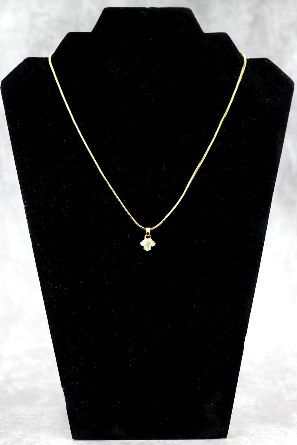 Gold-Tone Stone Pendant Chain Necklace Set for Women | Ethnic Neckwear Jewellery - Gold