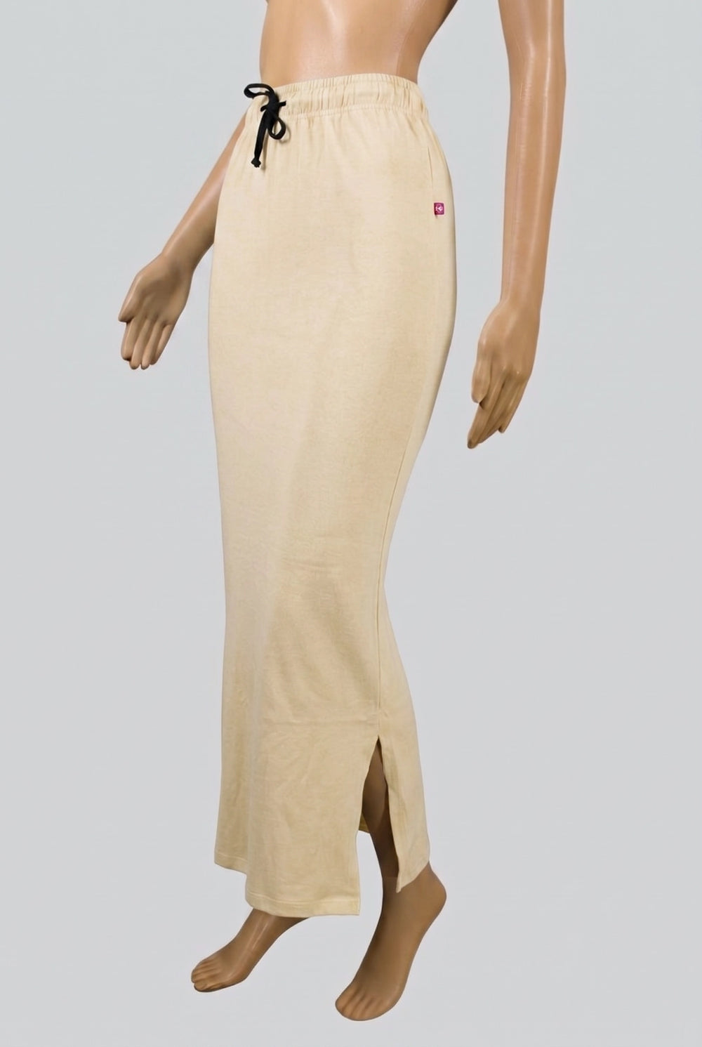 Soft Green Shapewear Petticoat with Side Cut, Stretch Fit Undergarment for Saree and Ethnic Wear - Soft Green