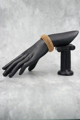 Elegant Gold-Tone Textured Bangles for Festive Wear - Gold