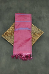 Banana Fibre Saree - Pink